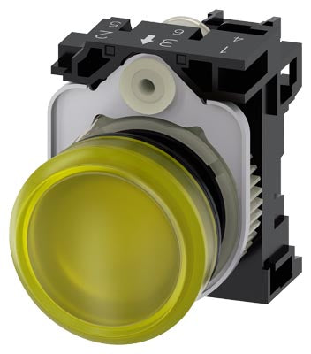 SIEMENS LAMPARA DE SENALIZACION, AMARILLA - Ref. 3SU1102-6AA30-1AA0