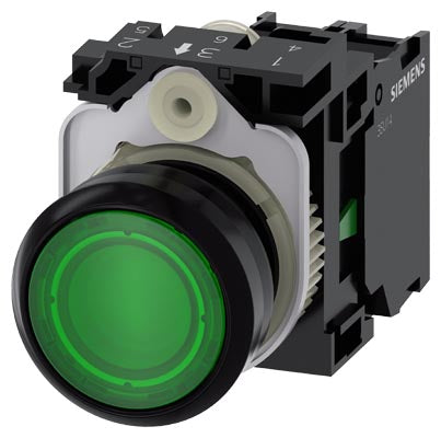 SIEMENS PULSADOR ILUMINADO, VERDE - Ref. 3SU1106-0AB40-1BA0
