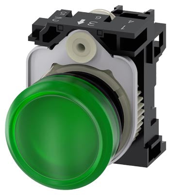 SIEMENS PULSADOR ILUMINADO, VERDE - Ref. 3SU1106-6AA40-1AA0