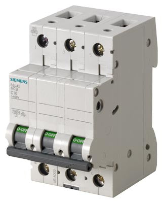 SIEMENS INT. AUT. MAGNETOT. 10KA, 3POL C63A - Ref. 5SL4363-7RC