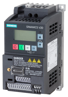 SIEMENS SINAMICS V20, 1AC230V 0,37KW UNFILTERED - Ref. 6SL3210-5BB13-7UV1