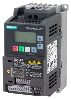 SIEMENS SINAMICS V20, 1AC230V 0,75KW UNFILTERED - Ref. 6SL3210-5BB17-5UV1